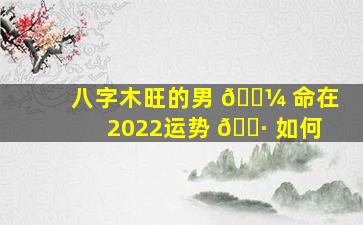 八字木旺的男 🐼 命在2022运势 🌷 如何